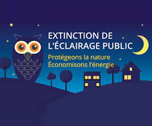 Infographie concernant l'extinction de l'éclairage public