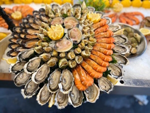 Photo d'un plateau de fruits de mer