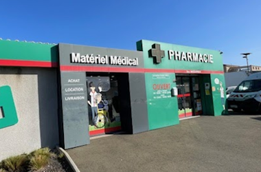 Photo de la devanture d'une pharmacie